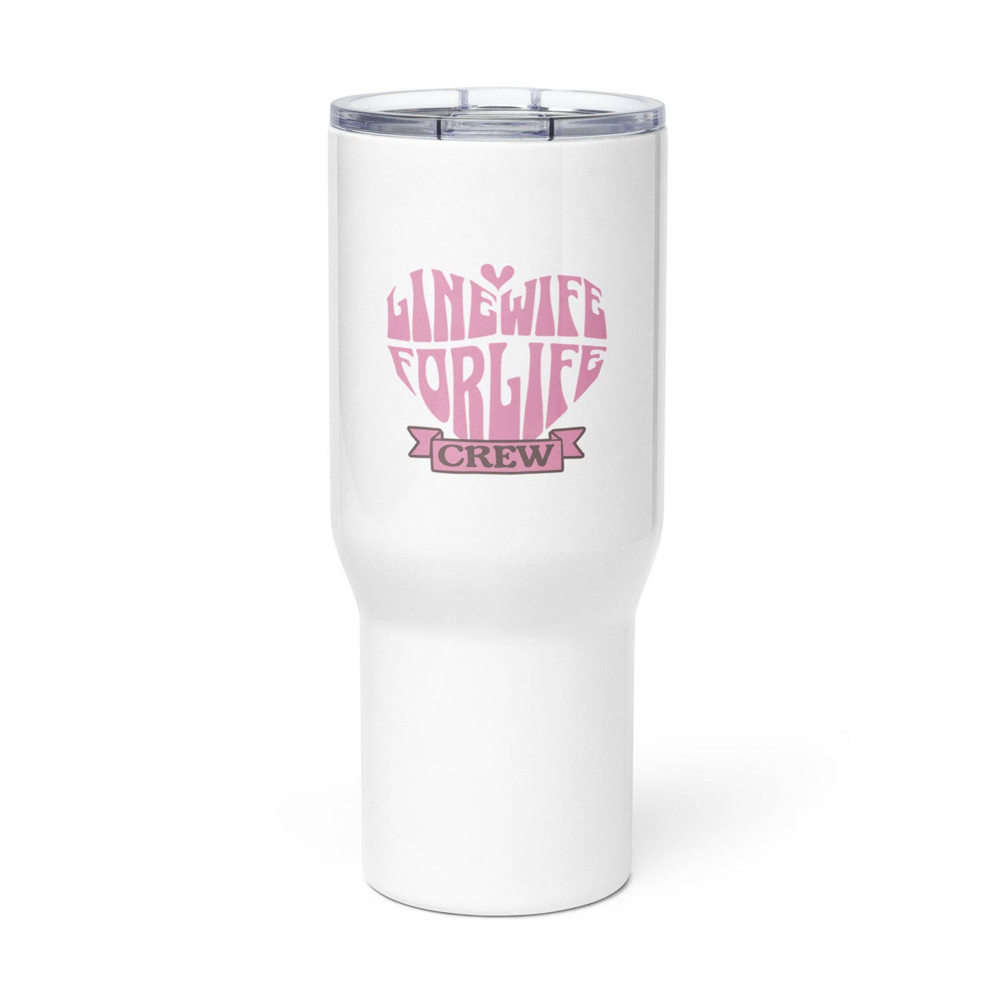 Travel mug with a handle