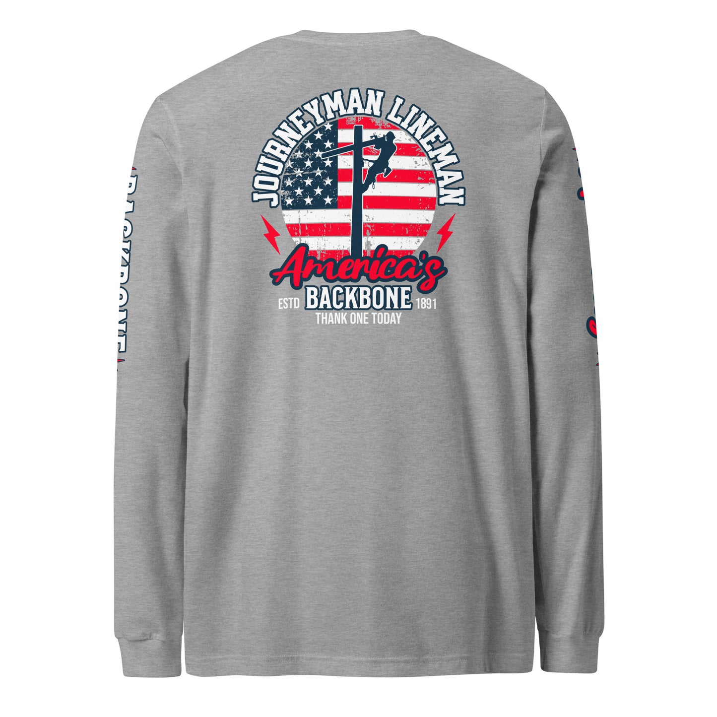 Mens Lineman Long Sleeve Tee