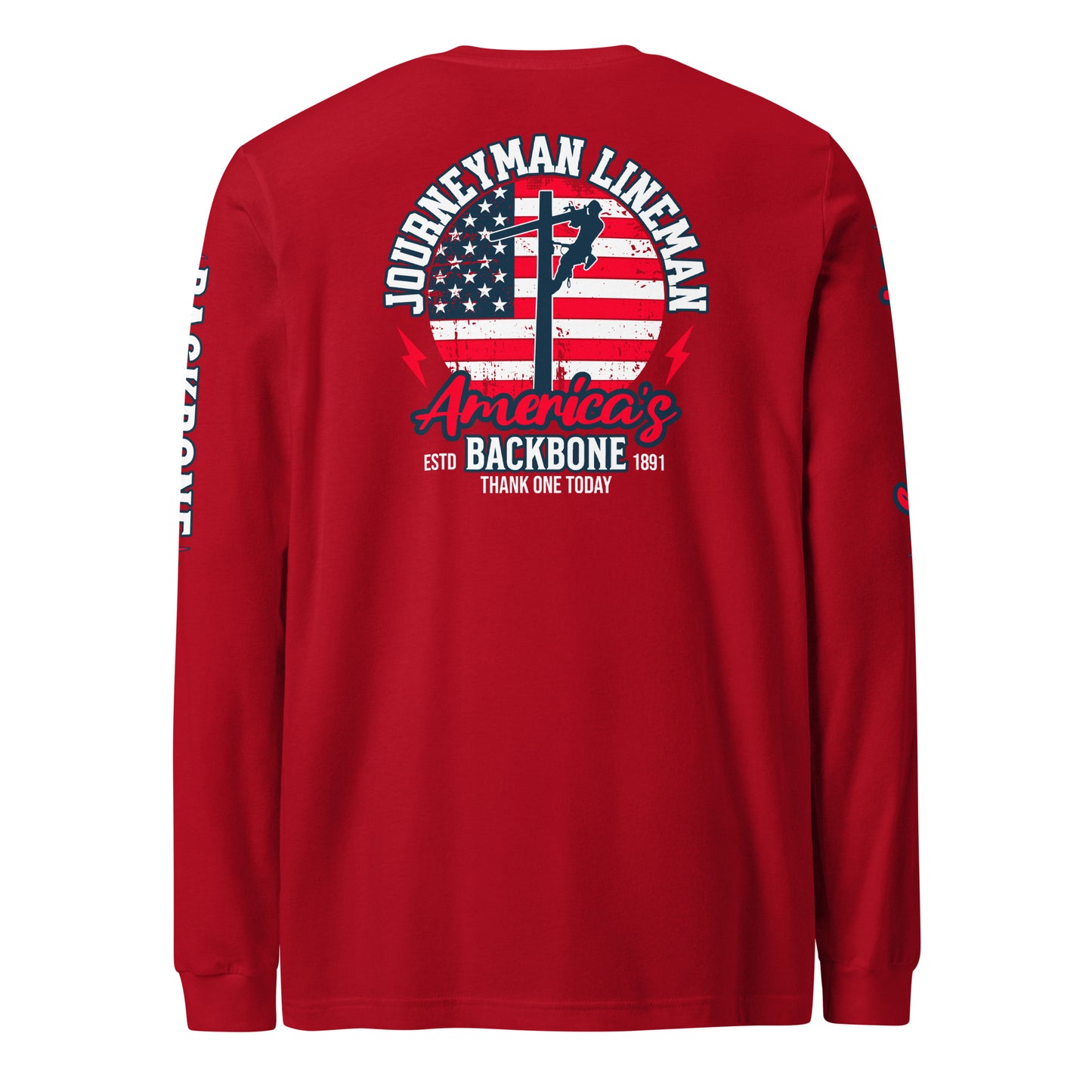 Mens Lineman Long Sleeve Tee