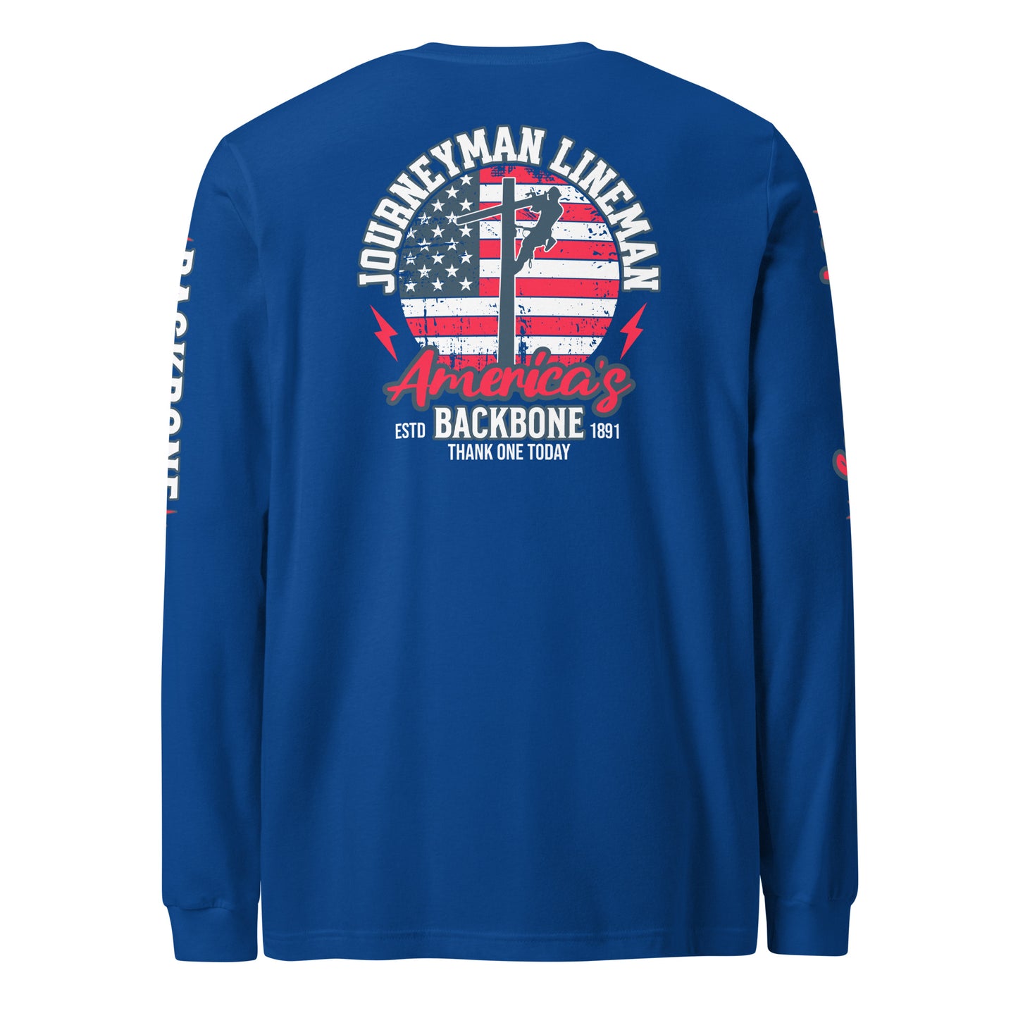 Mens Lineman Long Sleeve Tee