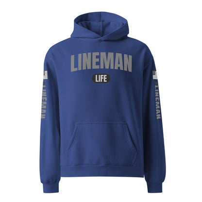 Mens Lineman Oversized Hoodie