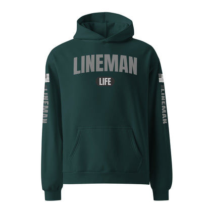 Mens Lineman Oversized Hoodie