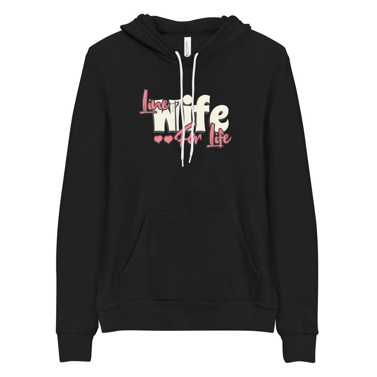 Line Wife Pullover Hoodie | Bella + Canvas 3719, Line Wife Gift, Lineman's Wife, Line wife For Life, Lineman