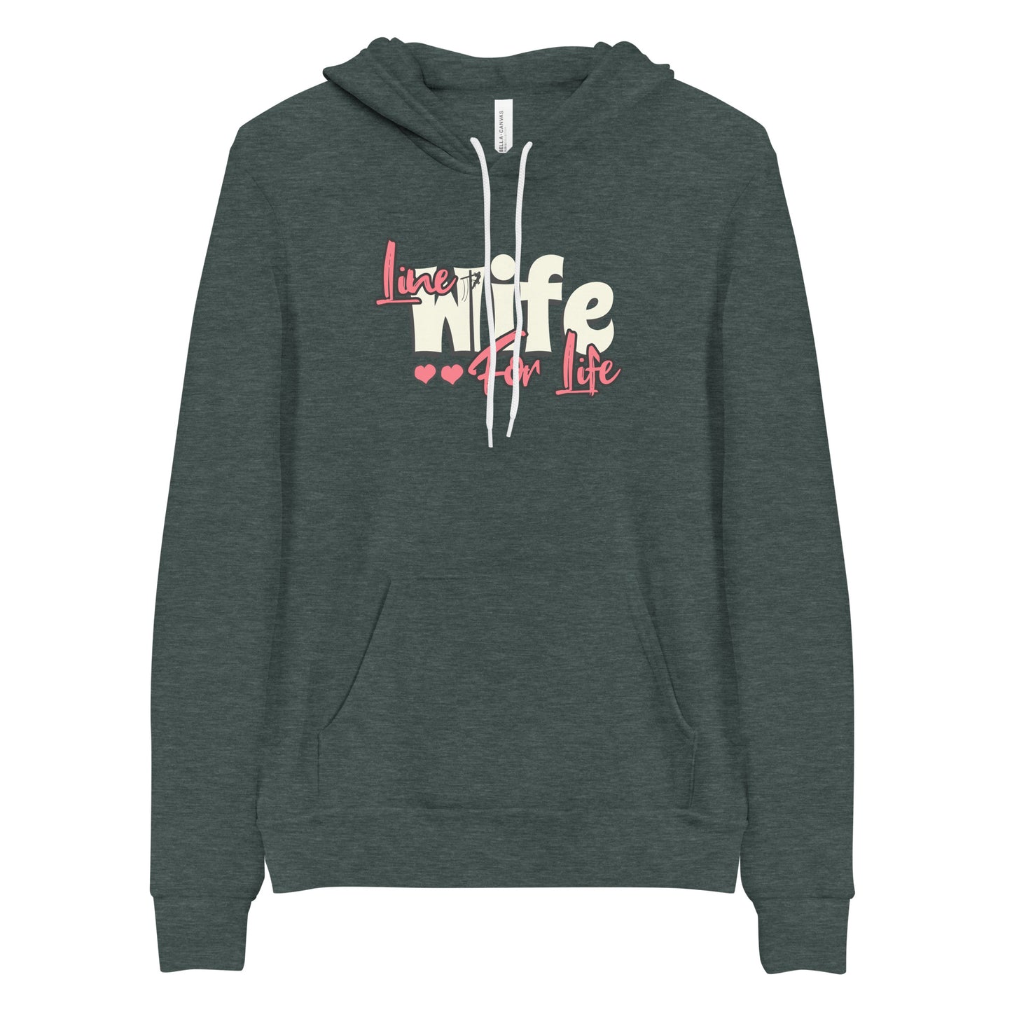 Line Wife Pullover Hoodie | Bella + Canvas 3719, Line Wife Gift, Lineman's Wife, Line wife For Life, Lineman