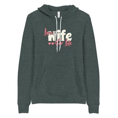 Line Wife Pullover Hoodie | Bella + Canvas 3719, Line Wife Gift, Lineman's Wife, Line wife For Life, Lineman