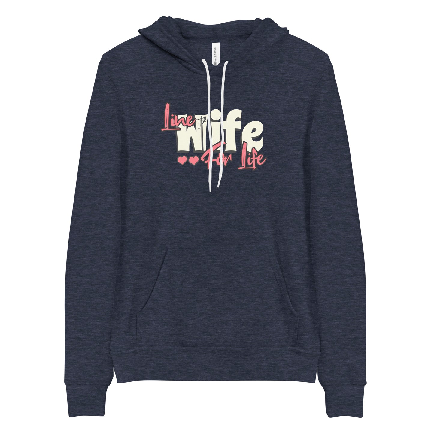 Line Wife Pullover Hoodie | Bella + Canvas 3719, Line Wife Gift, Lineman's Wife, Line wife For Life, Lineman